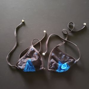 🌻 5/25 Hot Sauce Lace Style Bikini Top Medium